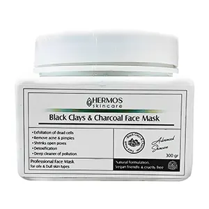 ماسک خاک رس سیاه هرموس